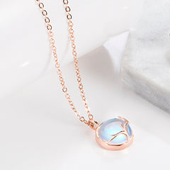 Necklace and Moonstone Jewelry Set