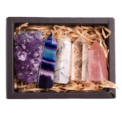 Amethyst Crystal Healing Gift Box