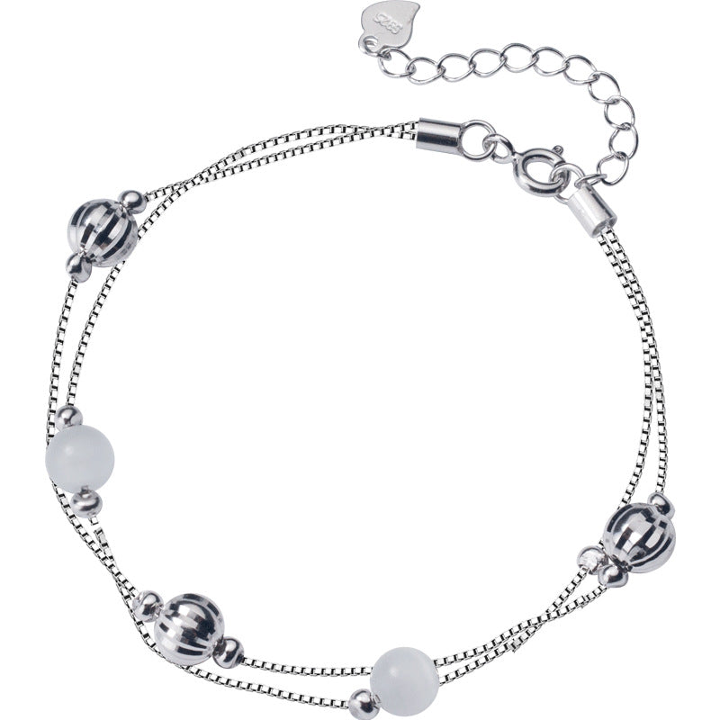 Beaded Bracelet and Cross Chain Jewelry