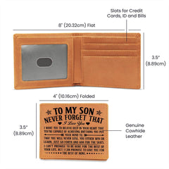 To My Son – Leather Wallet