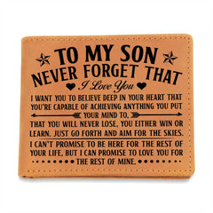 To My Son – Leather Wallet