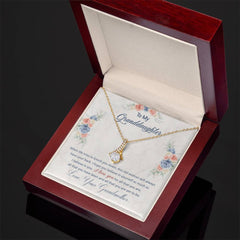 To My Granddaughter I Have Your Back - Alluring Beauty Necklace
