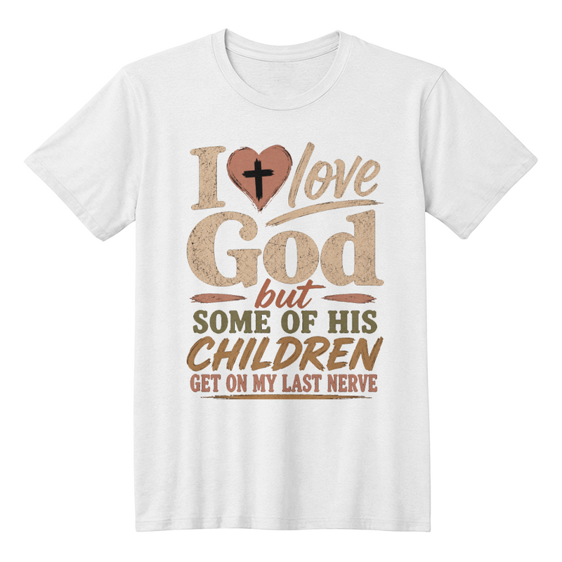 I Love God T-shirt Heart