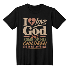 I Love God T-shirt Heart