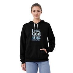 I Love God Aqua Hoodie