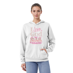 I Love God Pink Hoodie