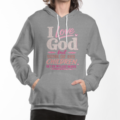I Love God Pink Hoodie