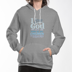 I Love God Aqua Hoodie