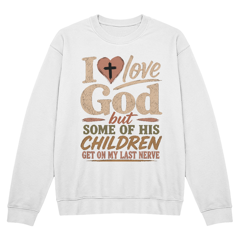 I Love God Sweatshirt Heart