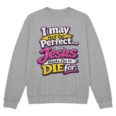 I May Not Be Perfect Fun Sweatshirt
