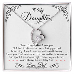To My Baby Girl - Forever Love Necklace