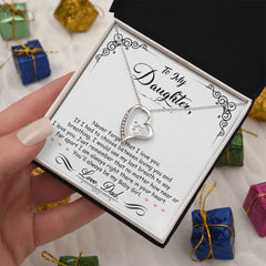 To My Baby Girl - Forever Love Necklace