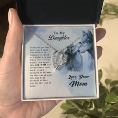 To My Daughter Old Wolf - Forever Love Necklace