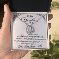 To My Baby Girl - Forever Love Necklace
