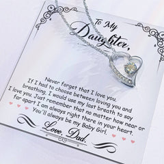 To My Baby Girl - Forever Love Necklace