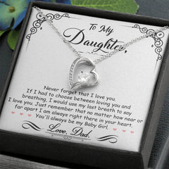 To My Baby Girl - Forever Love Necklace