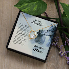 To My Daughter Old Wolf - Forever Love Necklace