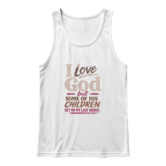 I Love God Purple Tank