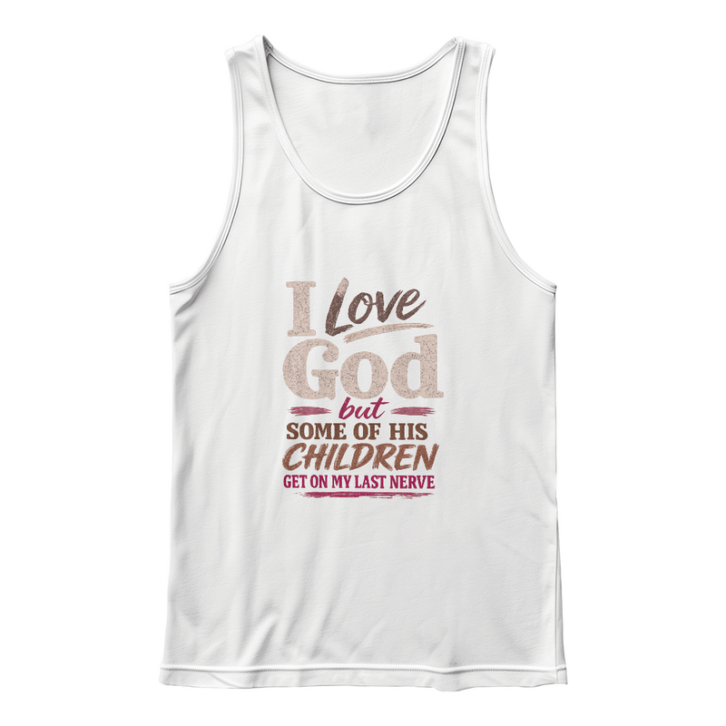 I Love God Purple Tank