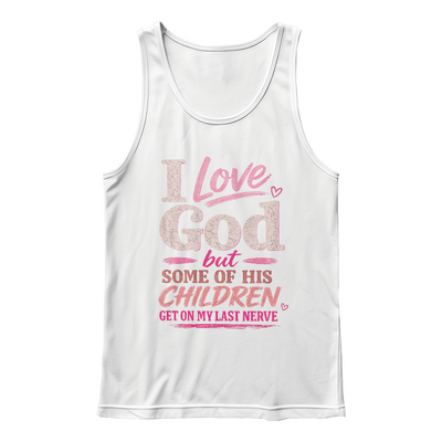 I Love God Pink Tank