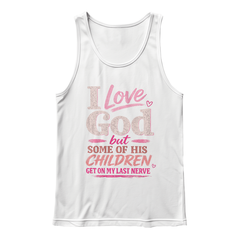 I Love God Pink Tank