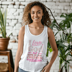 I Love God Pink Tank