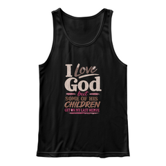 I Love God Purple Tank