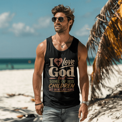I Love God Heart Tank