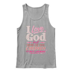 I Love God Pink Tank