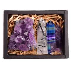 Amethyst Crystal Healing Gift Box